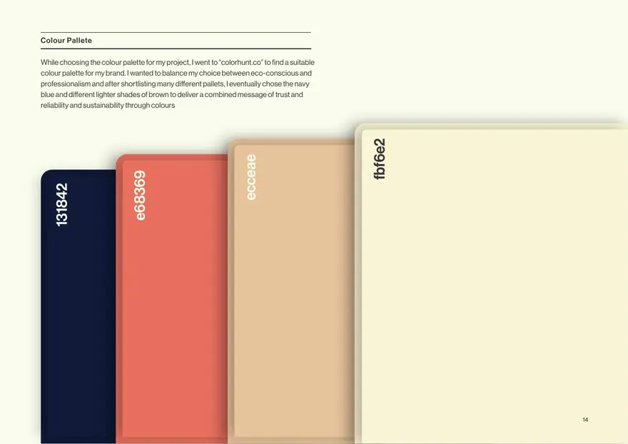 Corrugation Cove colour palette