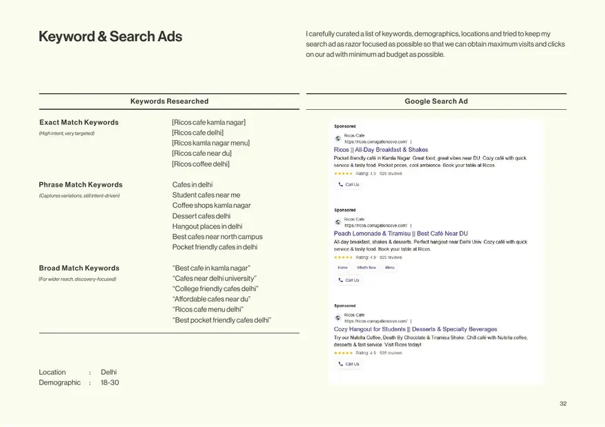 Keyword and search ads