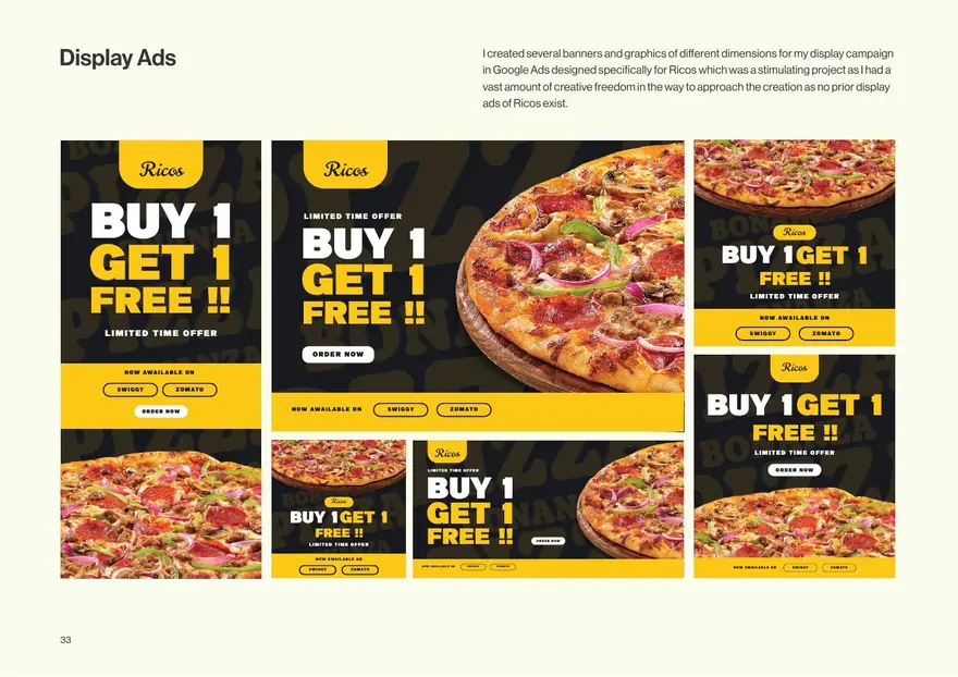 Display ad banners