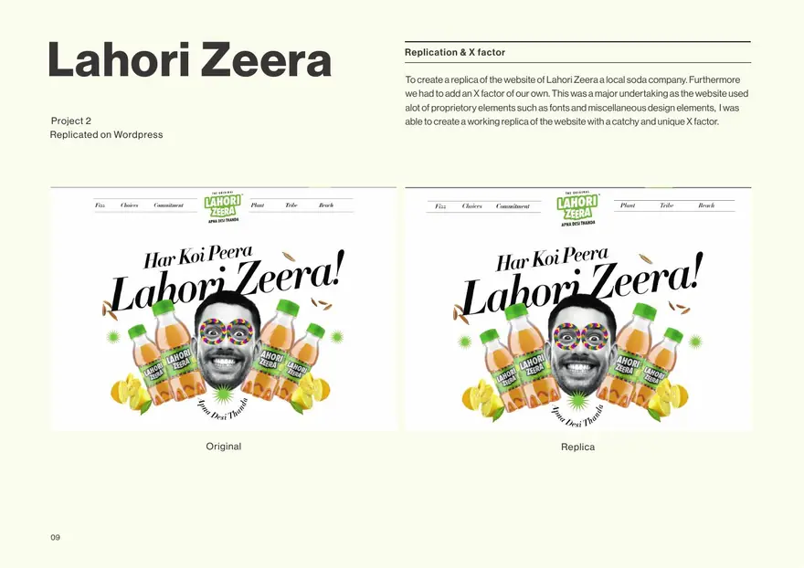 Lahori Zeera original versus replica