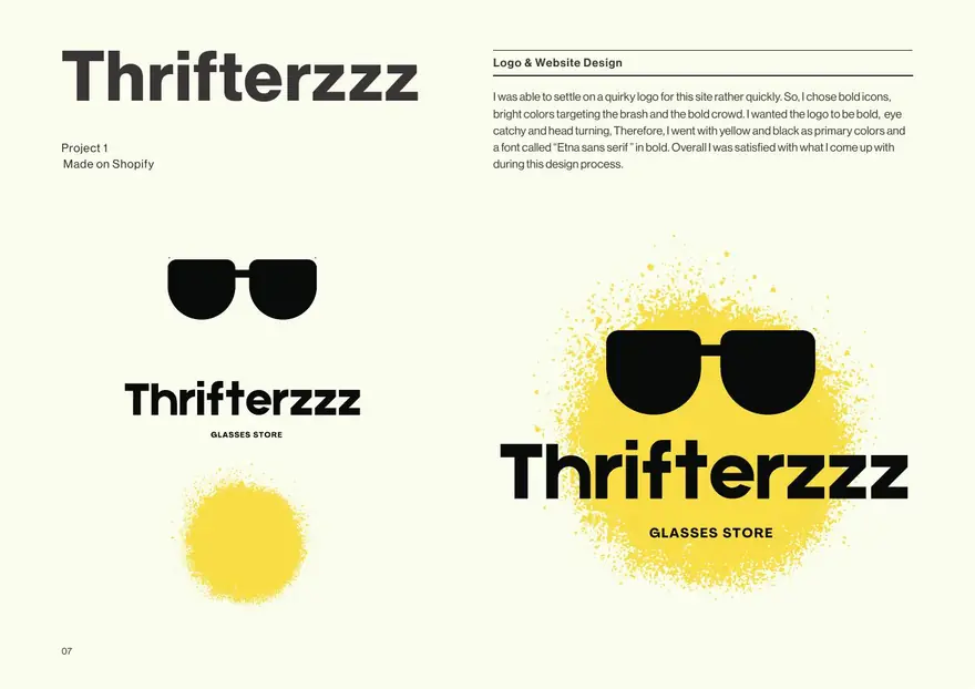 Thrifterzz logo and identity